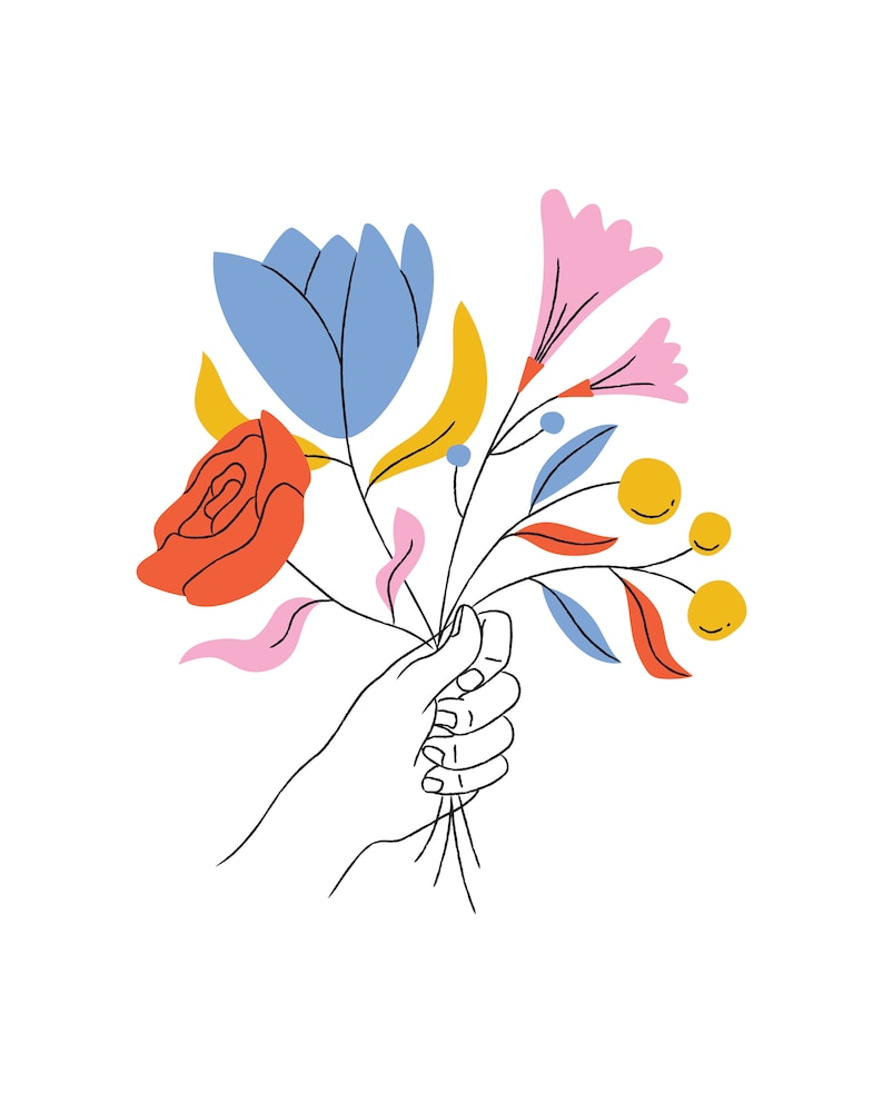 Floral Bouquet Illustration Printable (Copy)