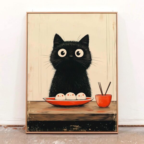 Cat Illustration Print